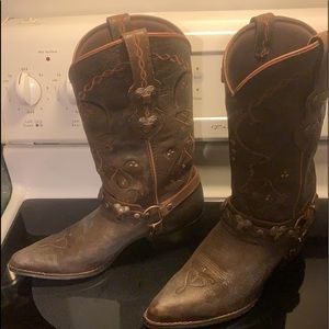 Durango Crush western boots size 8 brown leather